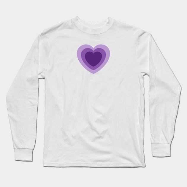 purple heart for hawk guy Long Sleeve T-Shirt by kitispa